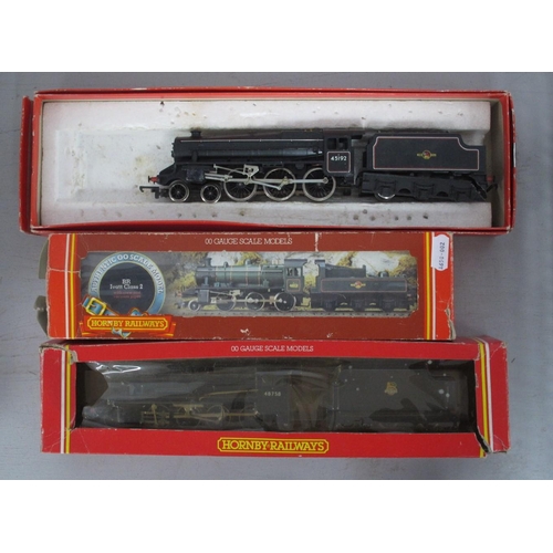 441 - Three Hornby 'OO' Gauge/4mm Boxed Steam Locomotives; consisting of Ref No R859 4-6-0 black 5 BR blac... 