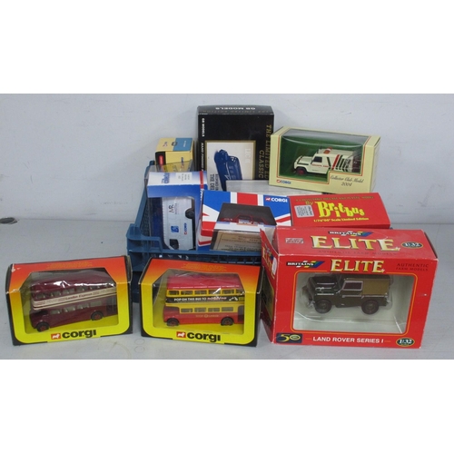 457 - Twelve Diecast Model Vehicles by Corgi, Britains, Siku and Other, including Britains 1:32 #00174 Lan... 