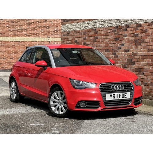 1001 - 2011 [YR11 HDE] Audi A1 1.4 TFSI (petrol) Sport 3-door hatchback in red, 6-speed manual gearbox, 43,... 