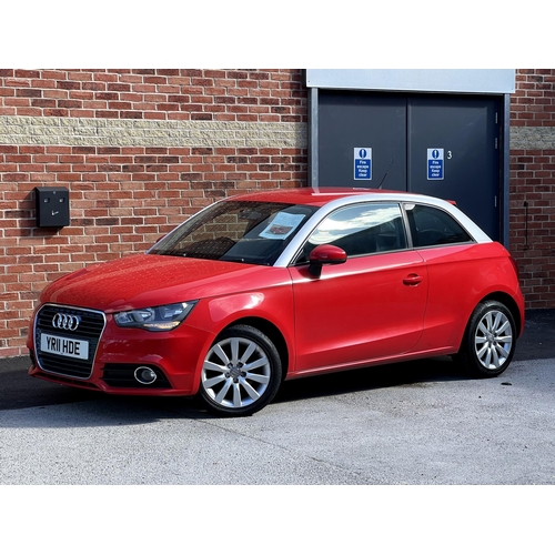 1001 - 2011 [YR11 HDE] Audi A1 1.4 TFSI (petrol) Sport 3-door hatchback in red, 6-speed manual gearbox, 43,... 