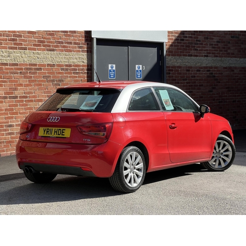 1001 - 2011 [YR11 HDE] Audi A1 1.4 TFSI (petrol) Sport 3-door hatchback in red, 6-speed manual gearbox, 43,... 