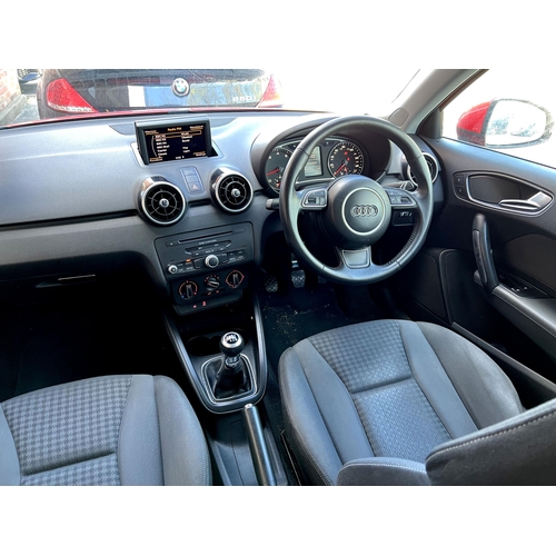 1001 - 2011 [YR11 HDE] Audi A1 1.4 TFSI (petrol) Sport 3-door hatchback in red, 6-speed manual gearbox, 43,... 