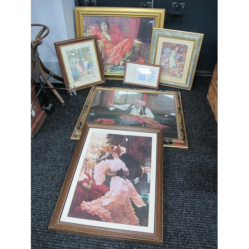 1003 - After Margaret Tarrant Framed Prints, XIX Century style framed prints (6)