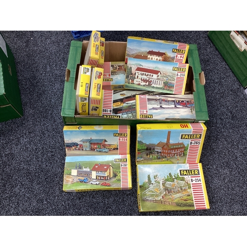 23 - Faller vintage HO lineside kits, appear unstarted, unchecked, boxed, approx. 15