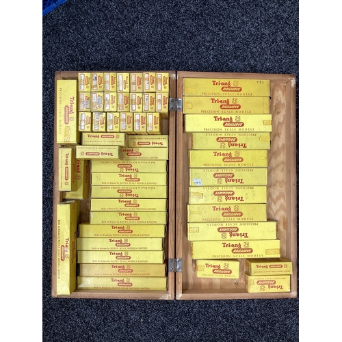 26 - Original Tri-ang TT rolling stock and coaches, boxed, approx. 50