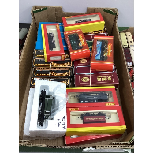 37 - OO gauge rolling stock by Hornby, Airfix, GMR etc, boxed, approx. 25