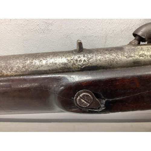 322 - British Pattern 1856 Cavalry Percussion Carbine, manufactured by 'Enfield' and dated to year 1858, v... 