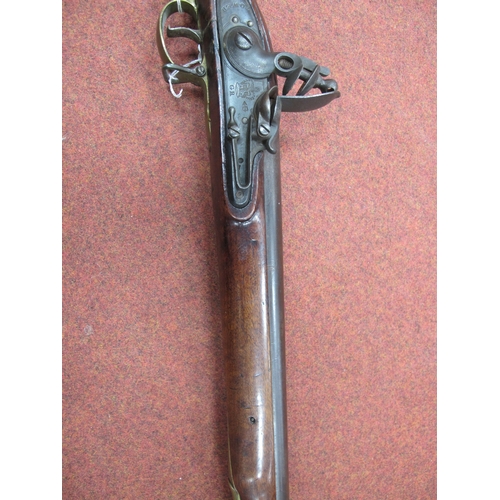 320 - British India Pattern Circa 1810 'Brown Bess' Flintlock Musket, marked 'Tower' with 'GR' crown devic... 