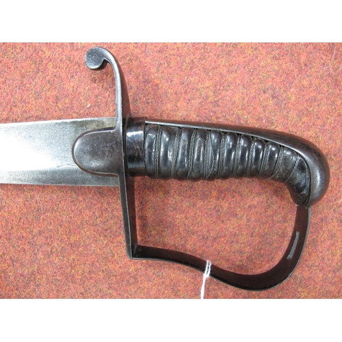 321 - Light Cavalry Type Sabre and Scabbard, with possible modification replacement of grip and guard, bla... 