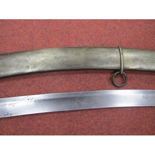 321 - Light Cavalry Type Sabre and Scabbard, with possible modification replacement of grip and guard, bla... 