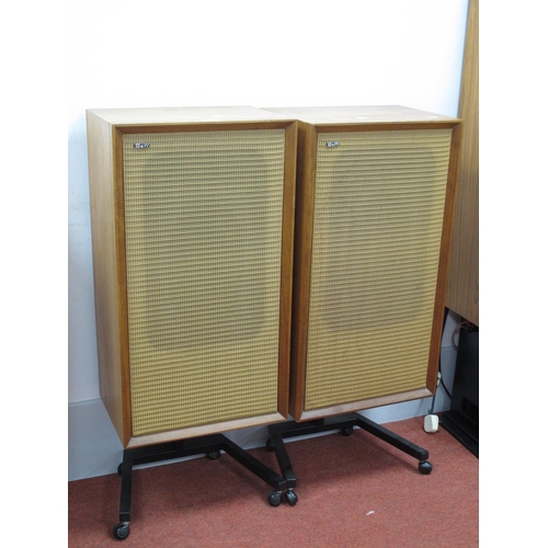 403 - Bower and Wilkins DM3 Speakers, on stands (untested).