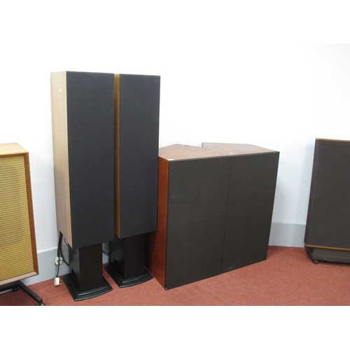 404 - Two Pairs Very Large Speakers, with no markings, they are possibly bespoke made, the front pair meas... 