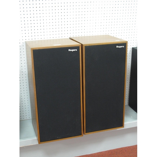 407 - Pair of Rogers LS7t Speakers, boxed with original owners manual, (untested).