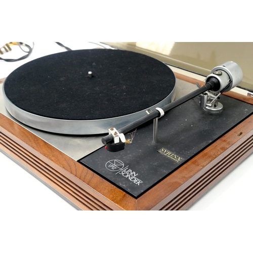 414 - Linn Sondek LP12 Turntable, possibly a Syrinx tonearm installed (untested).