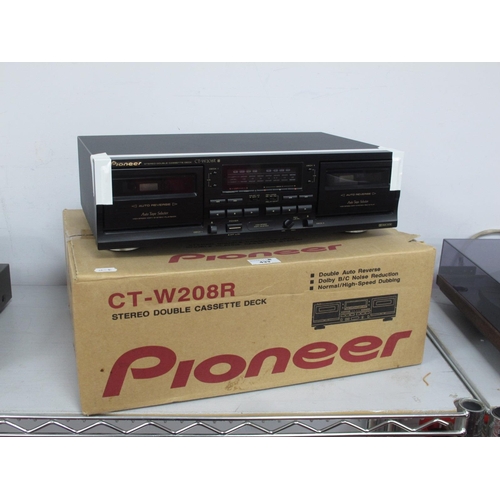 433 - Pioneer CT-W208R Cassette Deck, as new unused, box was still sealed only opened by us to check conte... 