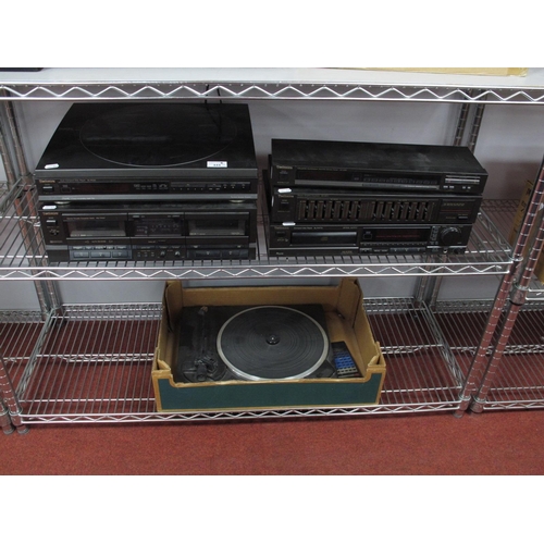 444 - Technics Audio Equipment, SL-BD27 Turntable, SL-PC20 Multi Compact Disc Player, SL-P477A CD Player, ... 