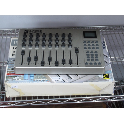 450 - Evolution UC-33e USB Midi Controller, boxed, (untested).