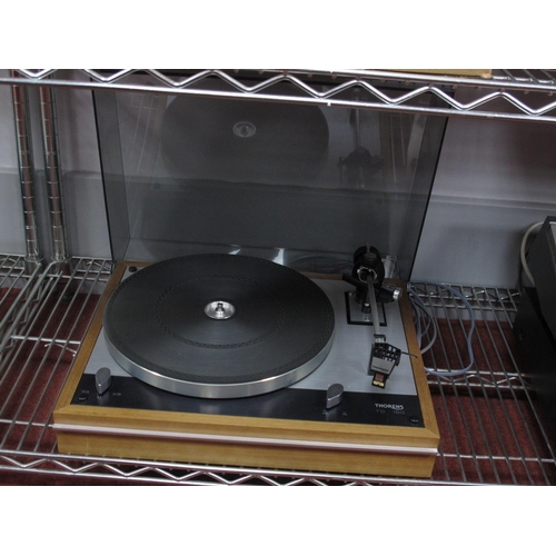 453 - Thorens TD160 Turntable, fitted with a Shure cartridge (untested).