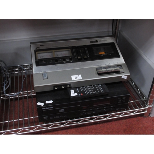 454 - Eclipse CD101 mk2 CD Player, with remote, JVC KD-720 cassette deck, (both untested).