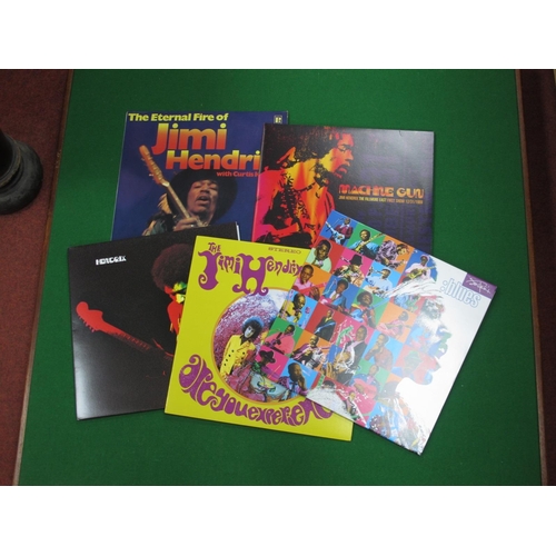 473 - Jimi Hendrix L.P's, five releases comprising of, Machine Gun (Sony 88985354171, 2016), Band Of Gypsy... 