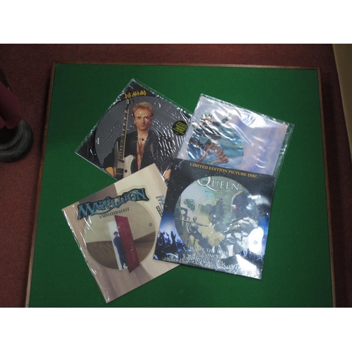 476 - Picture Discs, four releases to include Queen - News Of The World In Concert (Coda HMFC LLC CPLPD337... 