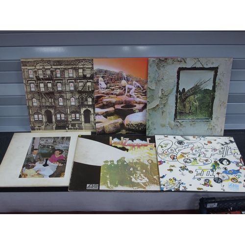 591 - Led Zeppelin L.P's, six to include, Led Zeppelin 2 (Atlantic K40037, reissue), Led Zeppelin 3 (Atlan... 