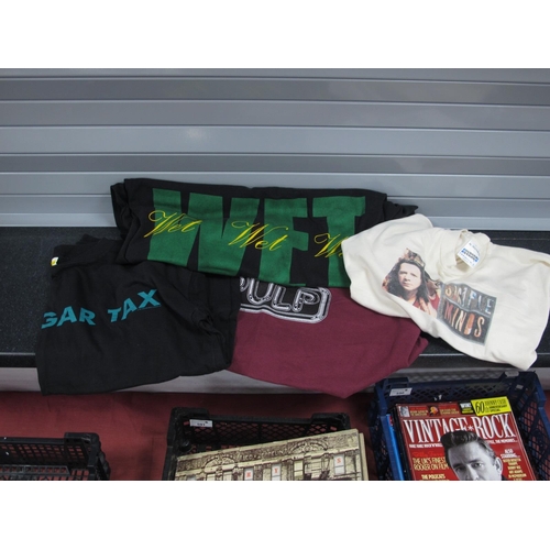 592 - Tour T-Shirts, four to include, Pulp (XL), OMD (XL), Simple Minds (XL) and Wet Wet Wet.