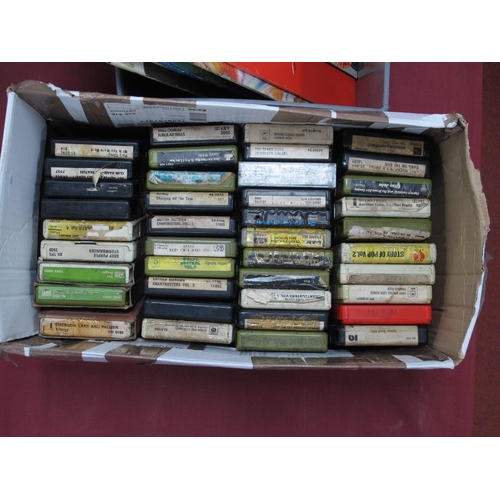 639 - Eight Track Cartridges, forty tapes to include, Pink Floyd - Wish You Were Here, Led Zeppelin - 2 an... 