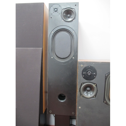 404 - Two Pairs Very Large Speakers, with no markings, they are possibly bespoke made, the front pair meas... 