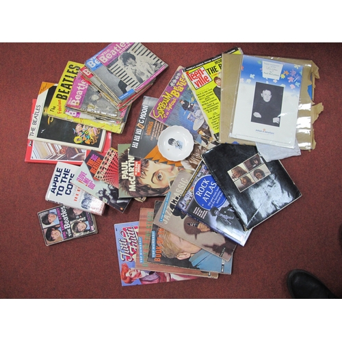 488 - Beatles Ephemera, to include Beatles Souvenir Song Album 1 and 2, magazines, music books, Paul McCar... 