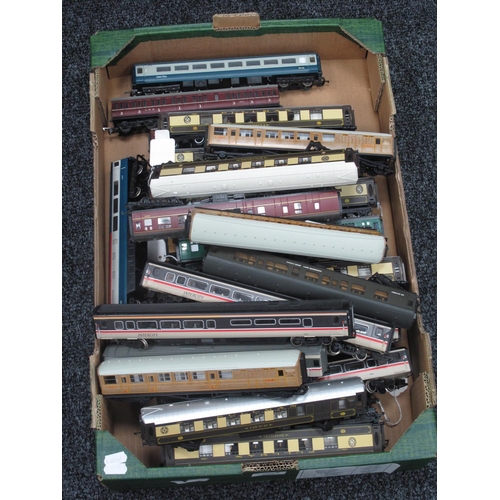 797 - Approximately Thirty OO Gauge Outline British Coaches by Hornby, Lima and other, playworn.