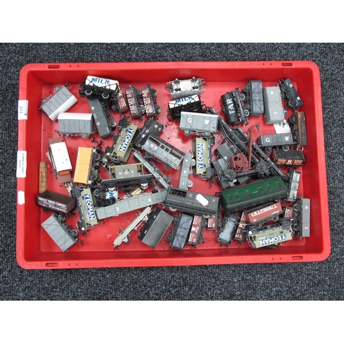 813 - Approximately Fifty OO Gauge Rolling Stock Items by Airfix, Lima, Ratio and other, playworn.