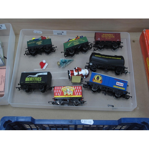 949 - Seven OO Gauge Rolling Stock Items by Hornby, Grafar, Special Editions Noted.