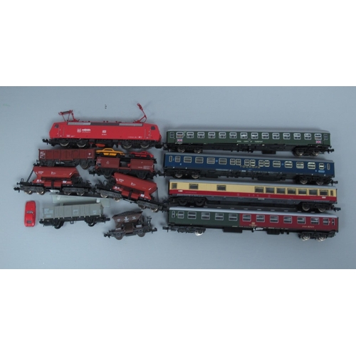 965 - A Marklin N Gauge Outline German 'DB' Electric Locomotive (spares/repair). Together with Ten Items o... 