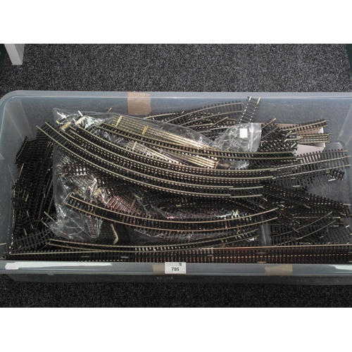 795 - A Quantity of OO Gauge Track Sections. Mostly by Hornby (China) including Curves, Straights.
