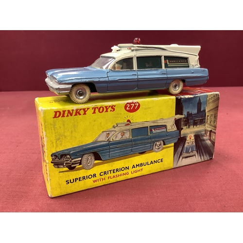 793 - Dinky Toys 277 Superior Criterion Ambulance, overall good plus, some chipping to raised edges, wear ... 