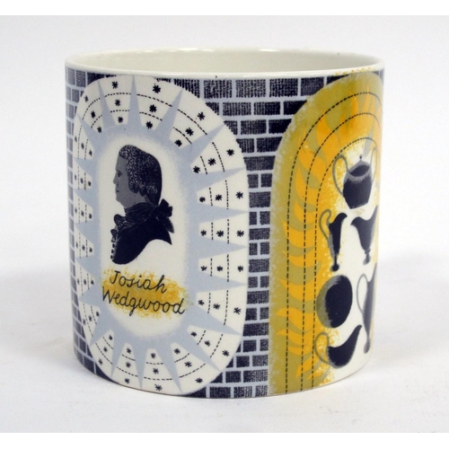 1080 - Eric Ravilious for Wedgwood Commemorative Pottery Mug, to celebrate the move in 1940 from Etruria to... 