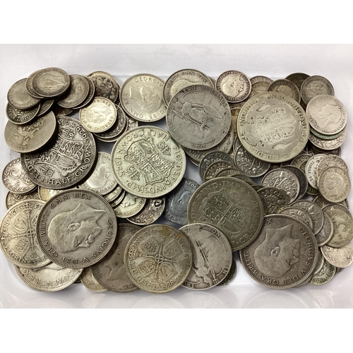 472 - Collection Of GB Pre 1947 And XIX Century Silver Coins, including Half Crowns, Florins, Threepences ... 