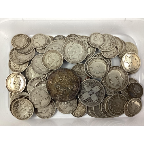 494 - Collection Of GB Pre 1920 And XIX Century Silver Coins, including an 1887 Victoria 'Double Florin', ... 