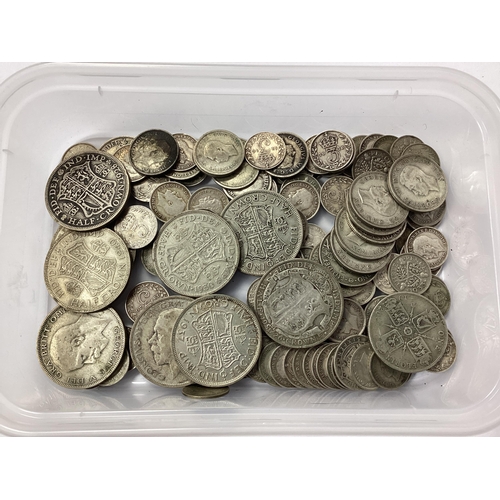 498 - GB Pre 1947 Silver Coins, including Half Crowns, Shillings, Threpences etc, total weight 365g.