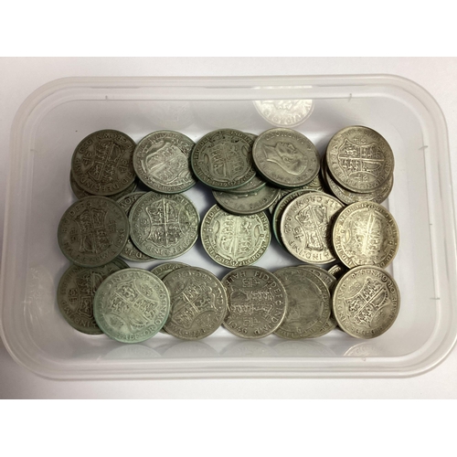499 - Collection Of GB Pre 1947 Silver Half Crowns, total weight 400g.