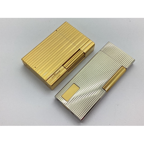 248 - S.T. Dupont Paris Gold Plated Lighter, allover textured finish, numbered 