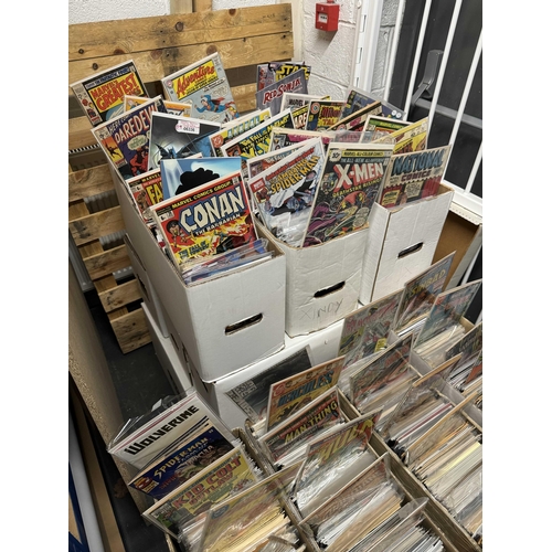 355 - Approximately 4000 American Comics From 1960's - Modern (17 Boxes).