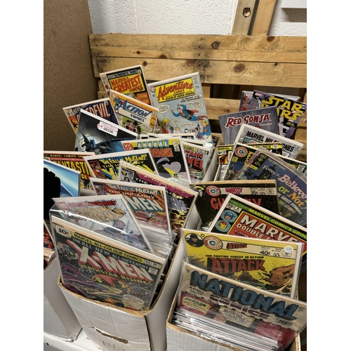 355 - Approximately 4000 American Comics From 1960's - Modern (17 Boxes).