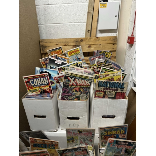 355 - Approximately 4000 American Comics From 1960's - Modern (17 Boxes).