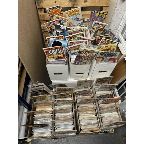 355 - Approximately 4000 American Comics From 1960's - Modern (17 Boxes).