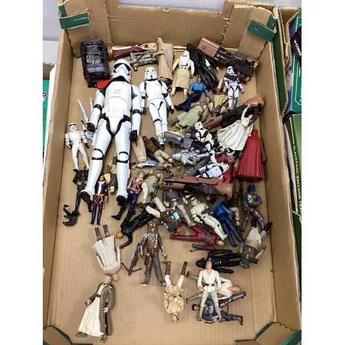 361 - A Quantity of Star Wars Themed Plastic Action Figures and Accessories, some original trilogy figures... 