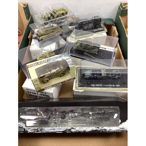 368 - Thirteen Diecast and Plastic Model Miltary Vehicles by War Master, Matchbox, Cararama and other incl... 