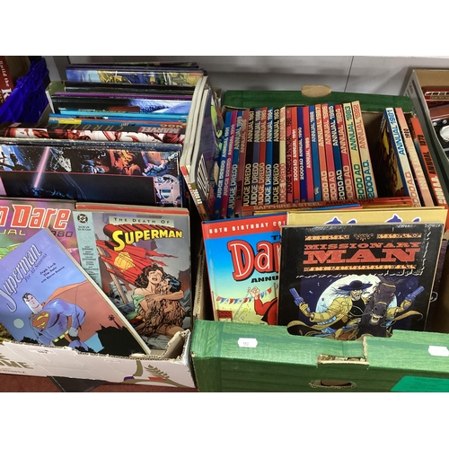 382 - Approximately Seventy Annuals and Comic Book Graphic Novels, including 2000 A.D. 1979-1991, Judge Dr... 