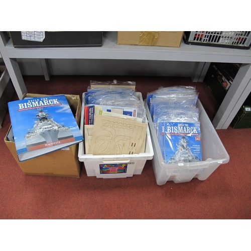 393 - Approximately One Hundred and Thirty Issues of Hachette Build The Bismarck Partworks. All bags have ... 